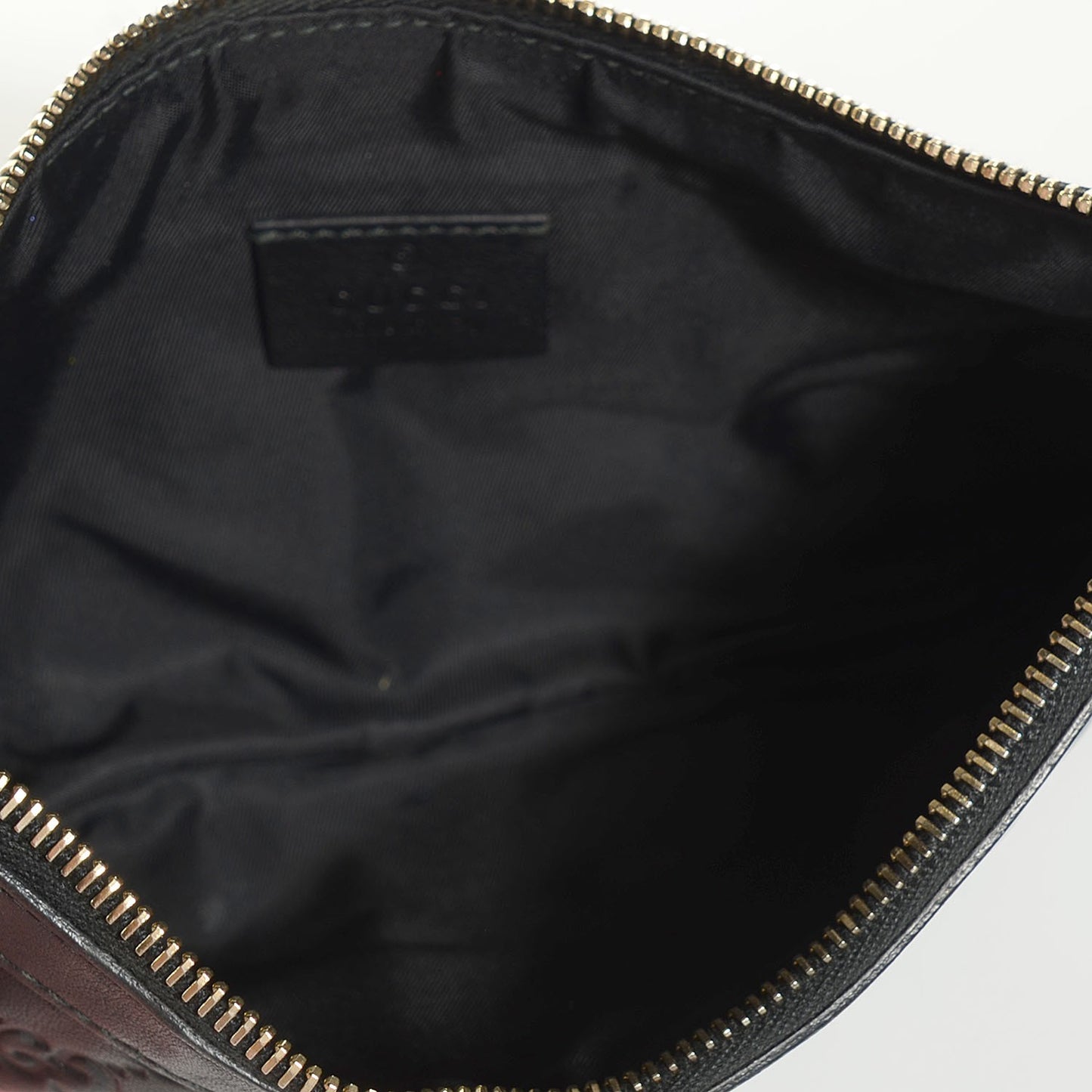 Guccissima Signature New Britt Wristlet Black