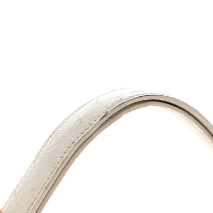 Hermes Ostrich Fonsbelle White 14 of 14