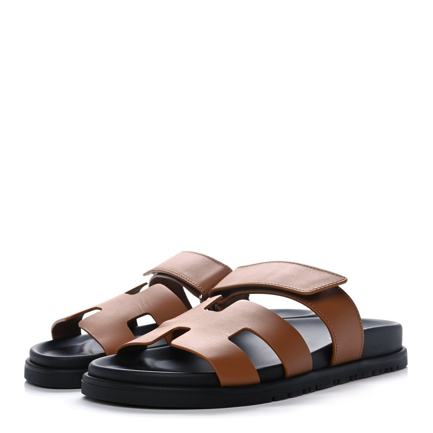 Calfskin Womens Chypre Sandals 37.5 Gold