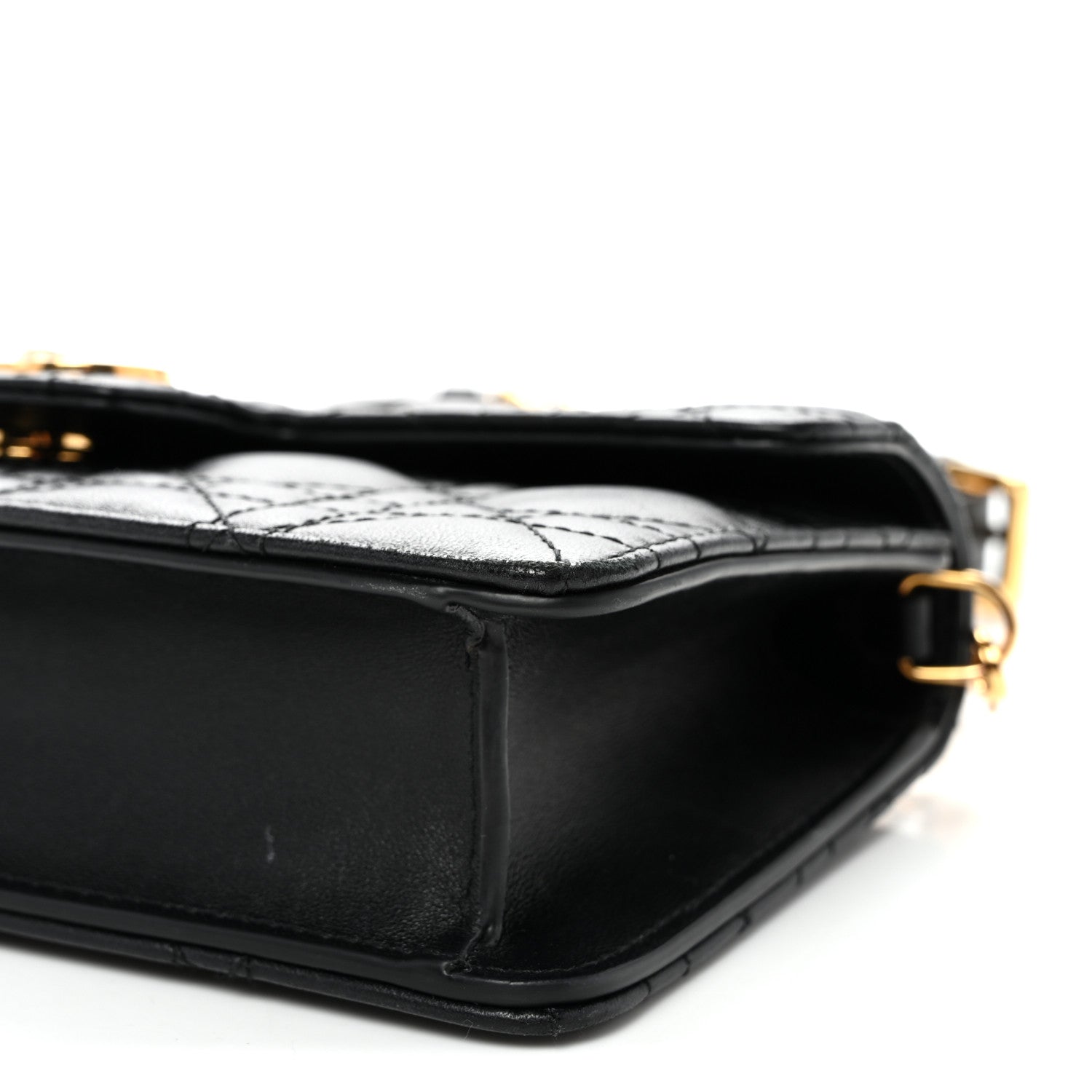 Christian Dior Lambskin Cannage Jolie Mini Bag Black 10 of 10