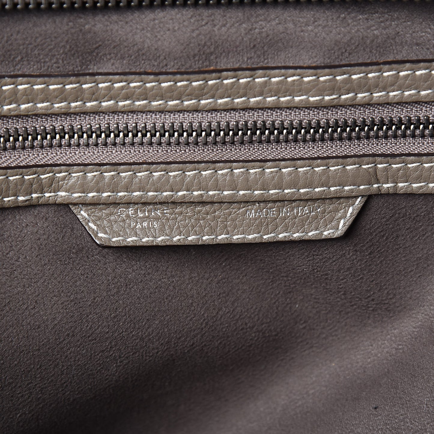 Drummed Calfskin Mini Luggage Souris