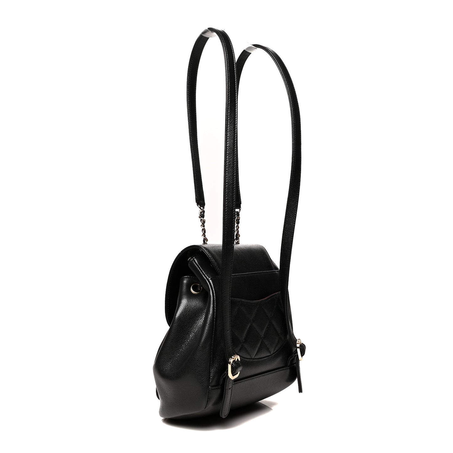 Caviar Quilted Mini Business Affinity Backpack Black