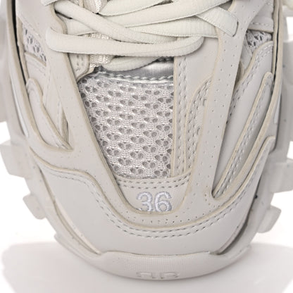 Balenciaga Rubber Mesh Fabric Monocolor Recycled Sole Womens Track Sneakers 36 White 9 of 10