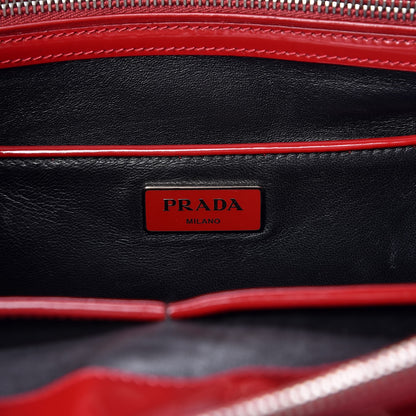 Prada Spazzolato Front Pocket Tote Rubino 6 of 9