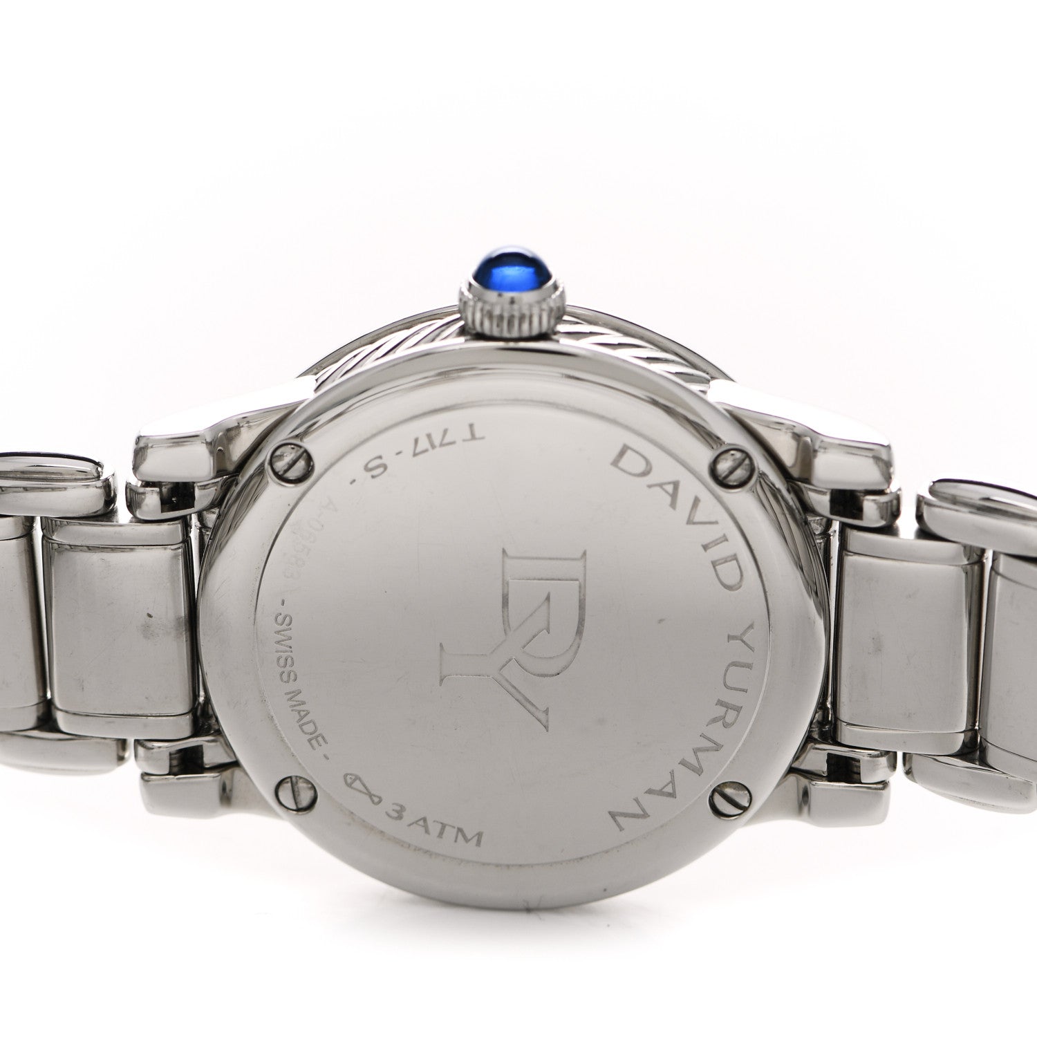 David Yurman Stainless Steel Diamond Mother of Pearl 30mm Classic Quartz Watch 4 of 5