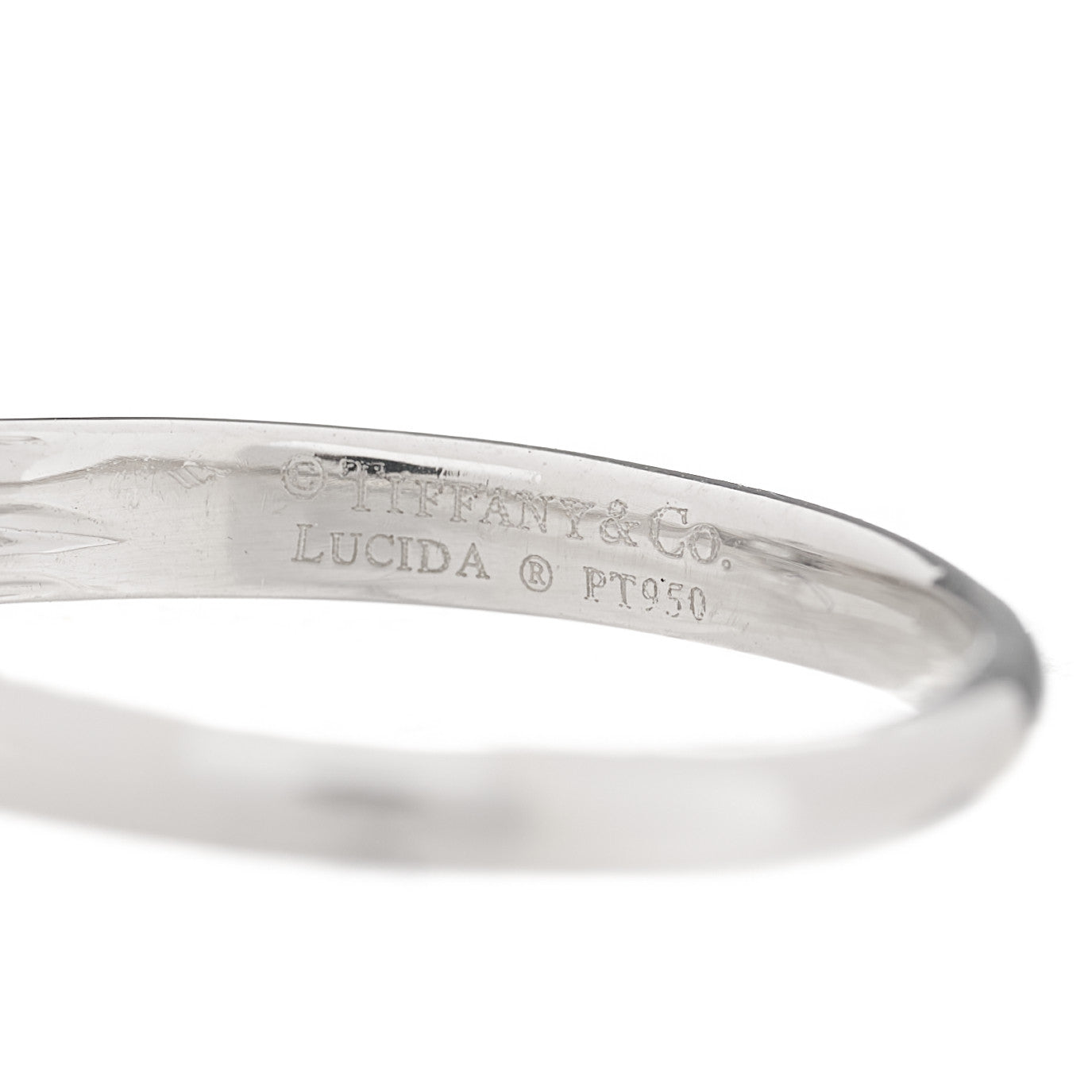 Platinum Diamond .54ct Solitaire Lucida Engagement Ring 54 6.75