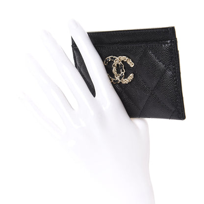 Chanel Caviar Quilted French New Wave Card Holder Black 2 of 8