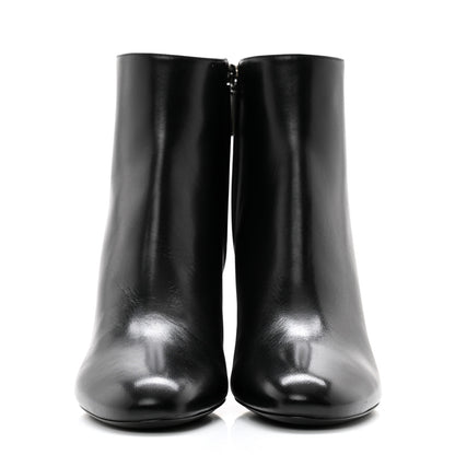 Saint Laurent Nappa Vendome Loulou Ankle Zip Boot 38 Black 2 of 10