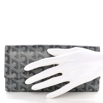 Goyard Goyardine Varenne Long Wallet Grey 2 of 11