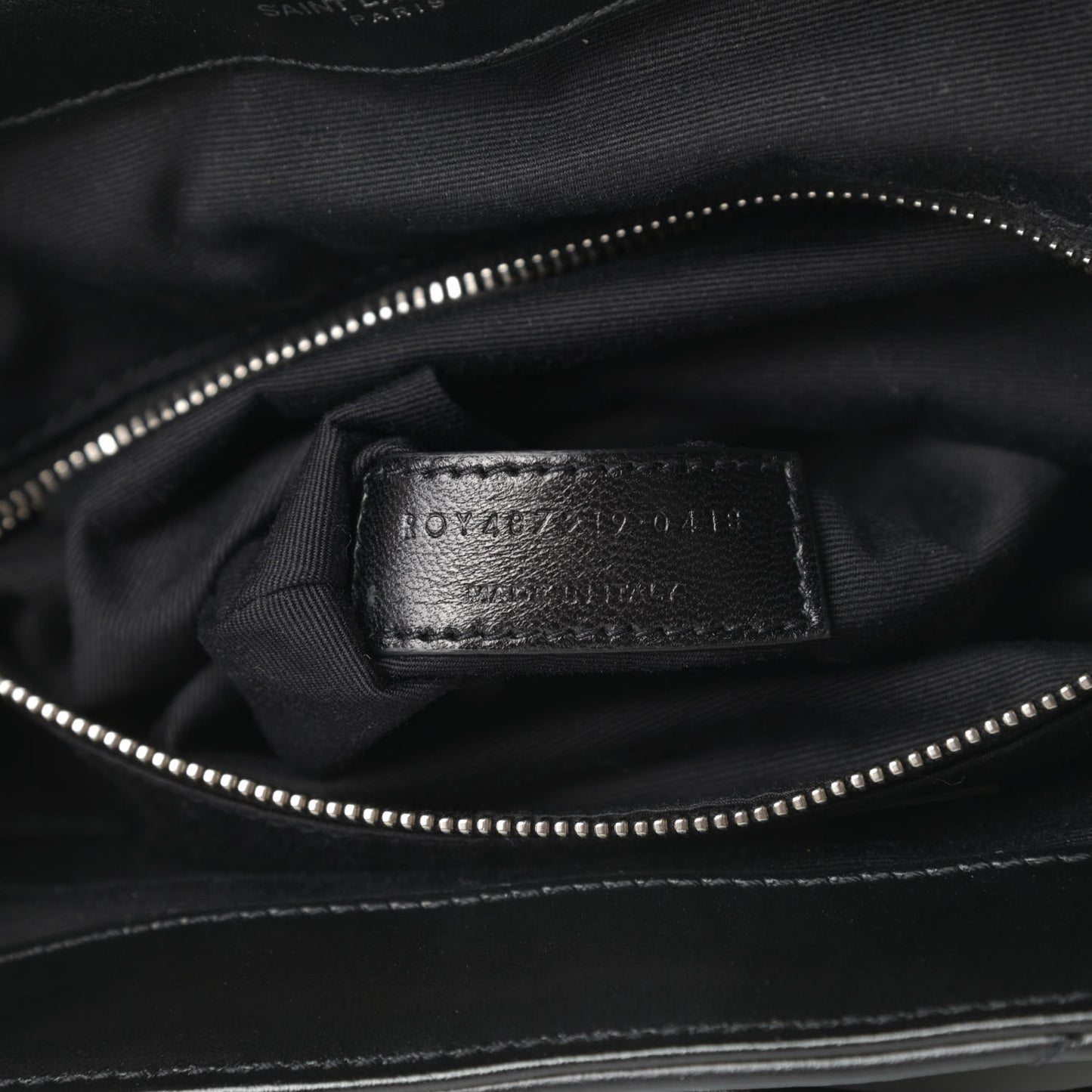 Calfskin Y Quilted Monogram Medium Loulou Backpack Black