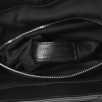 Saint Laurent Calfskin Y Quilted Monogram Medium Loulou Backpack Black 7 of 12