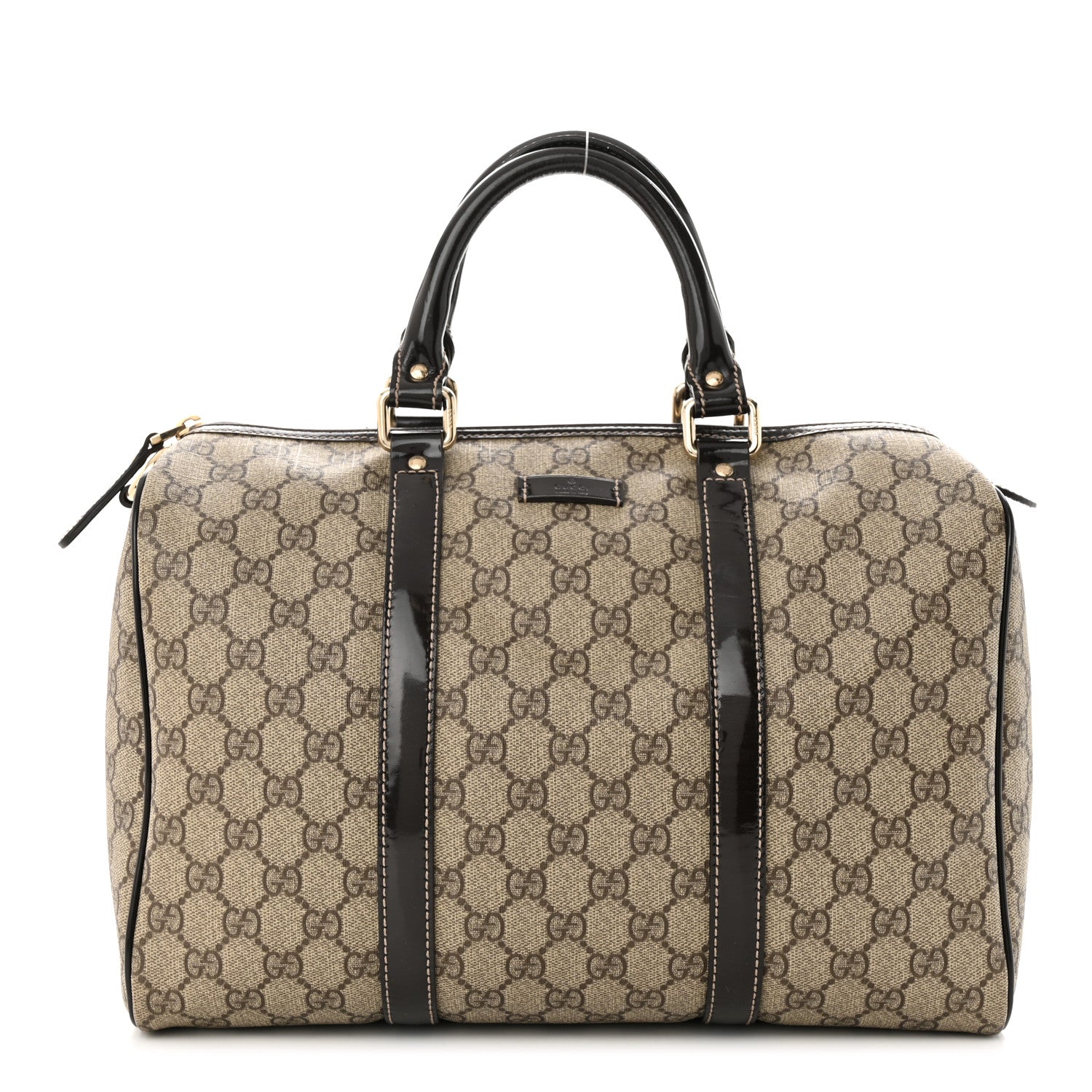 Gucci Monogram Canvas Medium Joy Boston Dark Brown 1 of 11