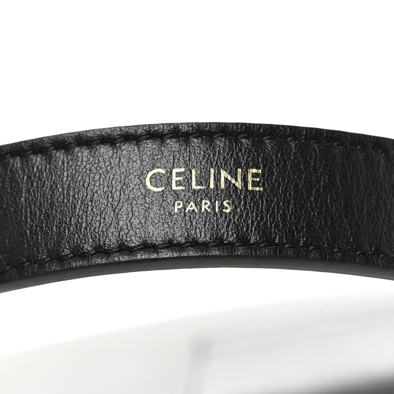 Celine Smooth Calfskin Medium Strap Ava Triomphe Shoulder Bag Black 6 of 10
