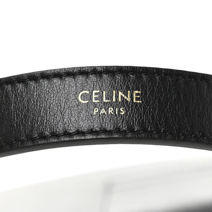 Celine Smooth Calfskin Medium Strap Ava Triomphe Shoulder Bag Black 6 of 10
