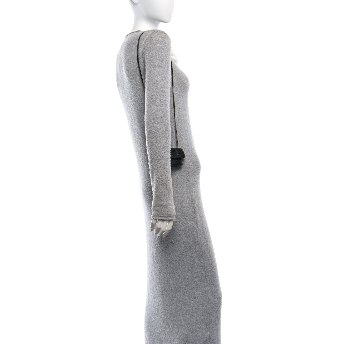 Crinkled Calfskin Matelasse Monogram Niki Airpods Holder Micro Bag Black