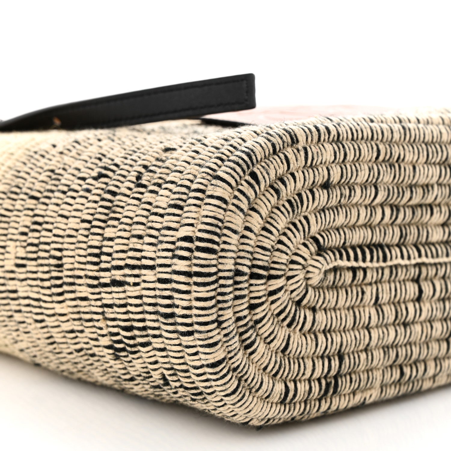 Loewe Raffia Square Small Basket Tote Bag Ombre Black 8 of 9