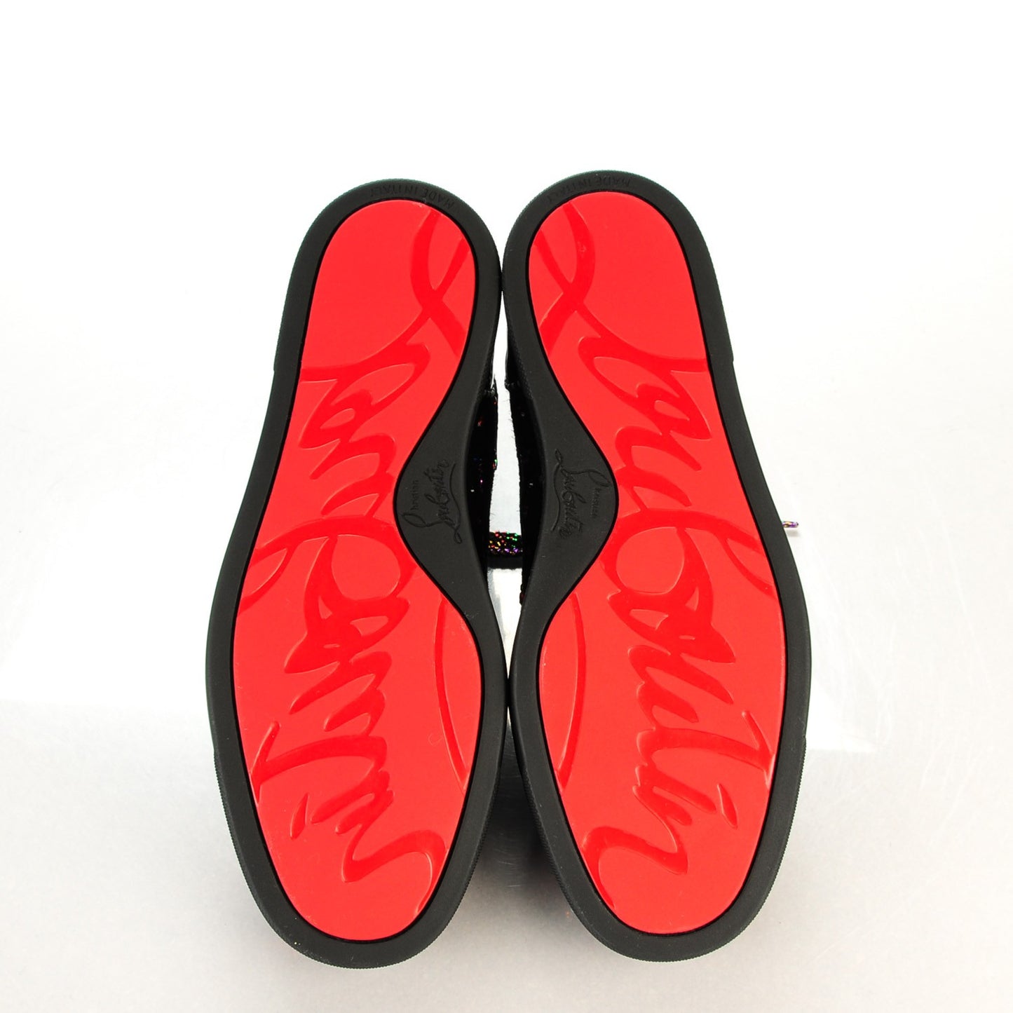 Suede Patent Louis Clair De Lune Flat Sneakers 37 Version Black Multicolor