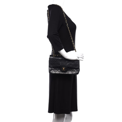 Chanel Lambskin Quilted Small Double Flap Black 3 of 12