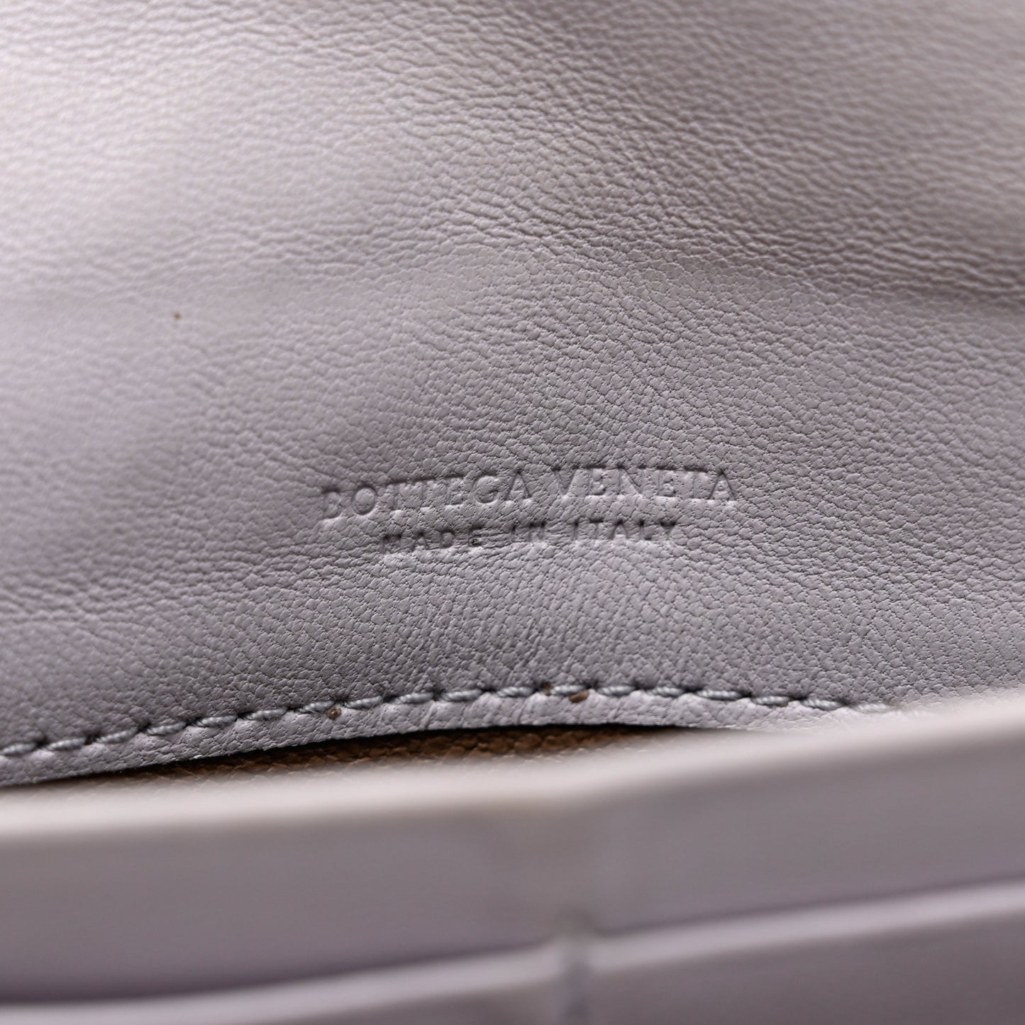 Nappa Intrecciato Continental Flap Wallet Oyster Lilac