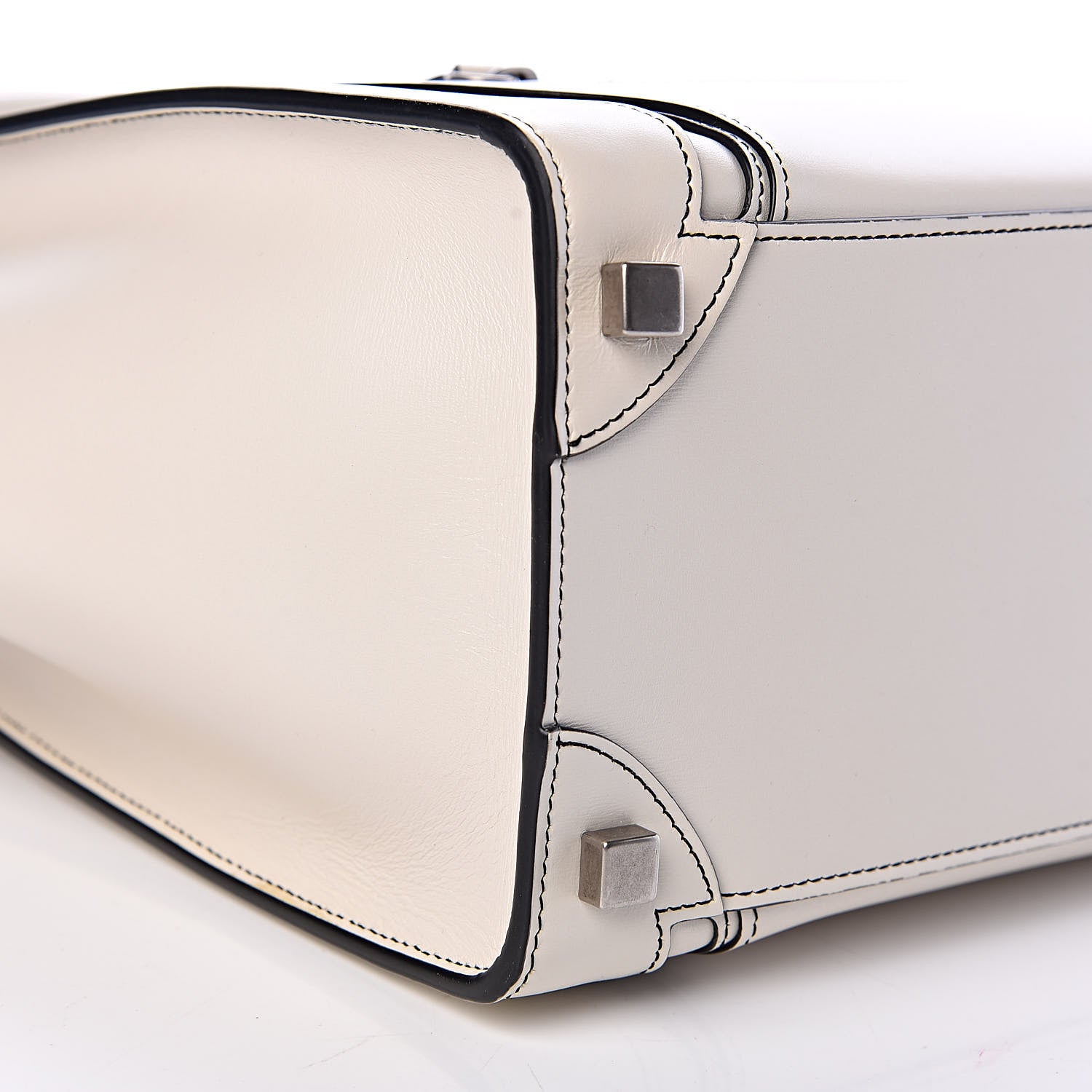 Celine Satin Calfskin Micro Debossed Luggage White 12 of 13