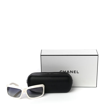 Chanel Mother of Pearl CC Sunglasses 5076-H White 8 of 8