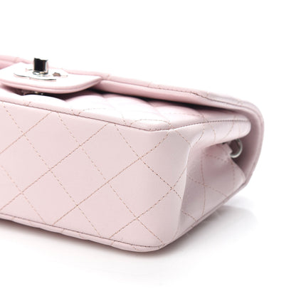 Chanel Lambskin Quilted Mini Rectangular Flap Light Pink 9 of 11