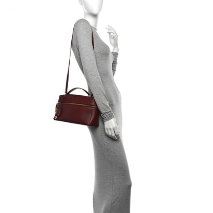 Loro Piana Saddle Calfskin Extra Bag L27 Azuki Beans 2 of 10