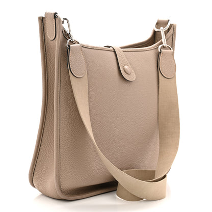 Hermes Taurillon Clemence Evelyne PM Gris Tourterelle 3 of 11
