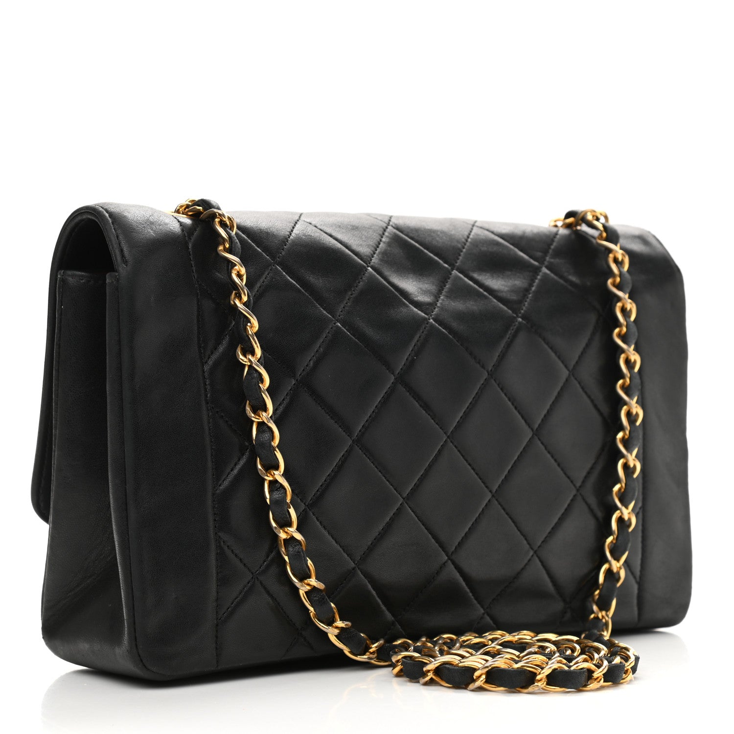 Chanel Lambskin Quilted Medium Single Flap Black 3 of 10
