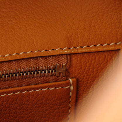 Hermes Natural Barenia Toile Birkin 40 25 of 32