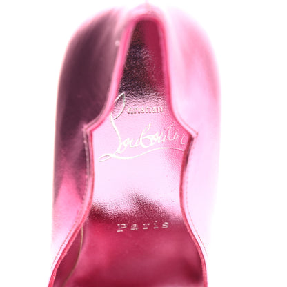 Christian Louboutin Metallic Patent Hot Chick 100 Pumps 35 Pink 7 of 8