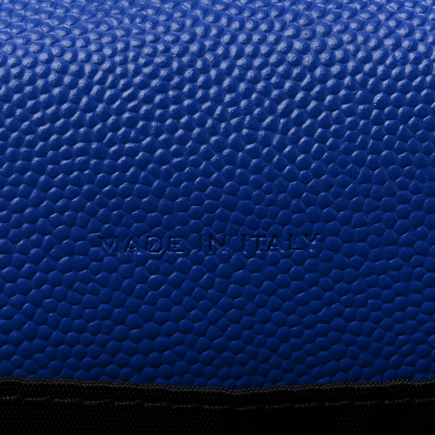 Grain De Poudre Matelasse Chevron Monogram Envelope Chain Wallet Blue Majorelle