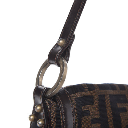 Fendi Zucca Small Chef Shoulder Bag Tobacco 7 of 8