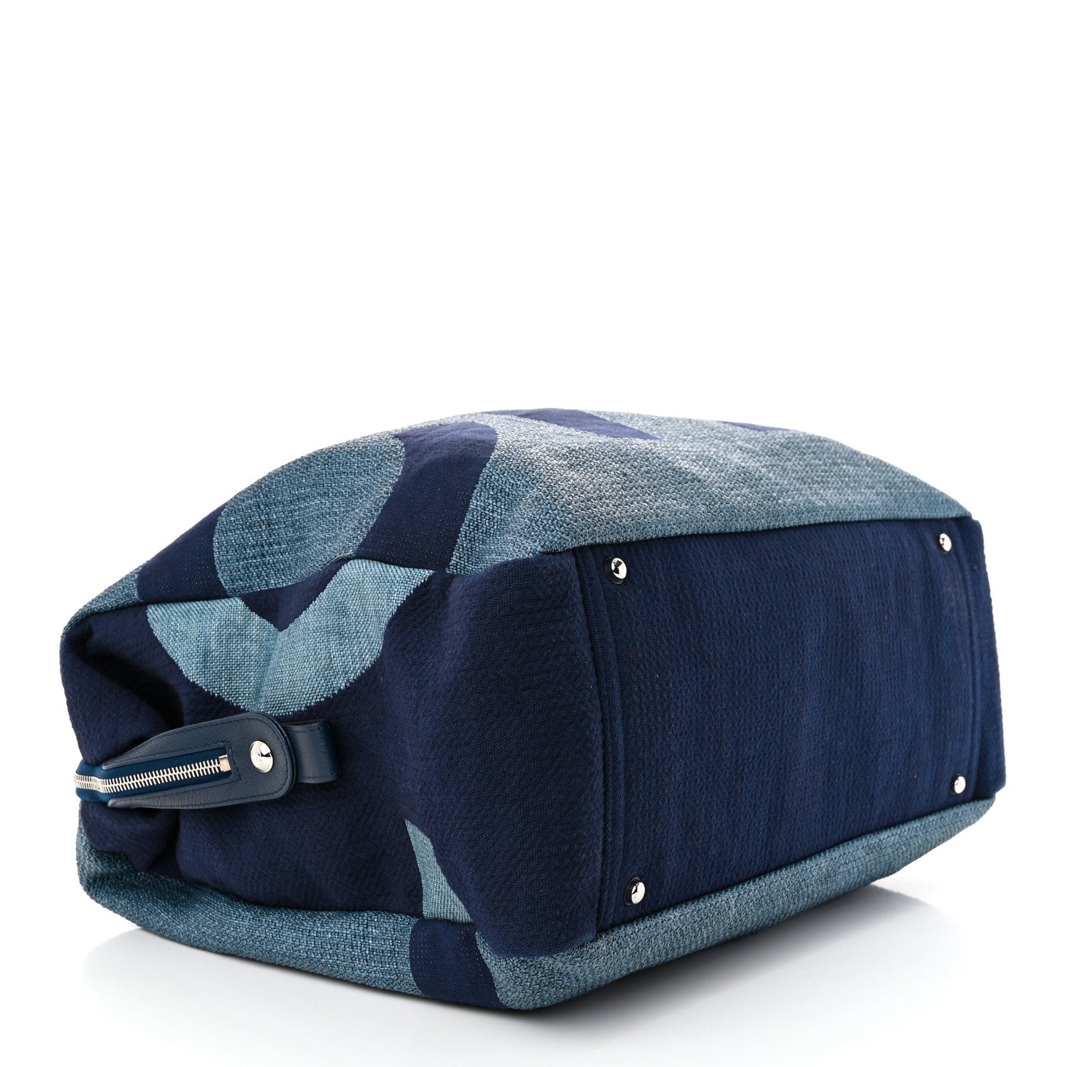 Chanel Canvas Maxi Bowling Bag Blue 4 of 11