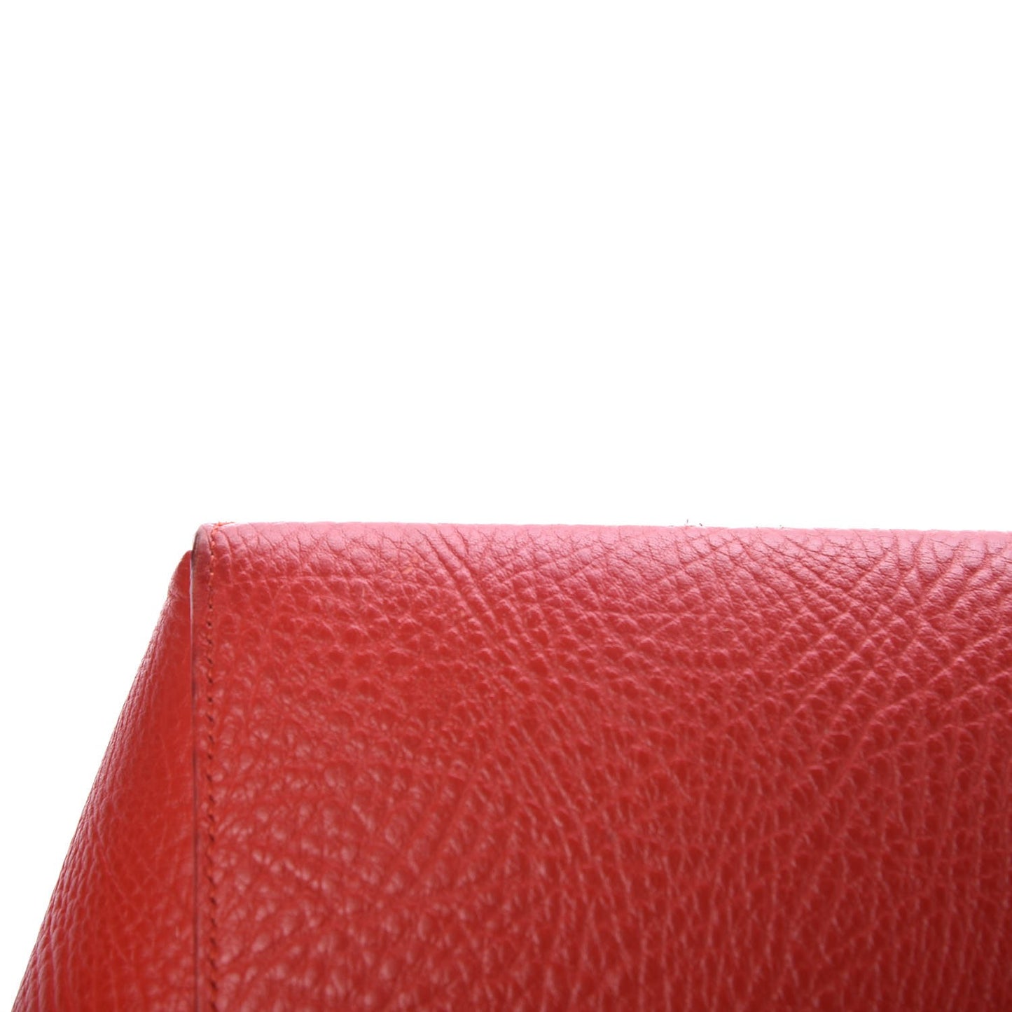 Elephant Calfskin Mini Tri-Color Belt Bag Vermillion