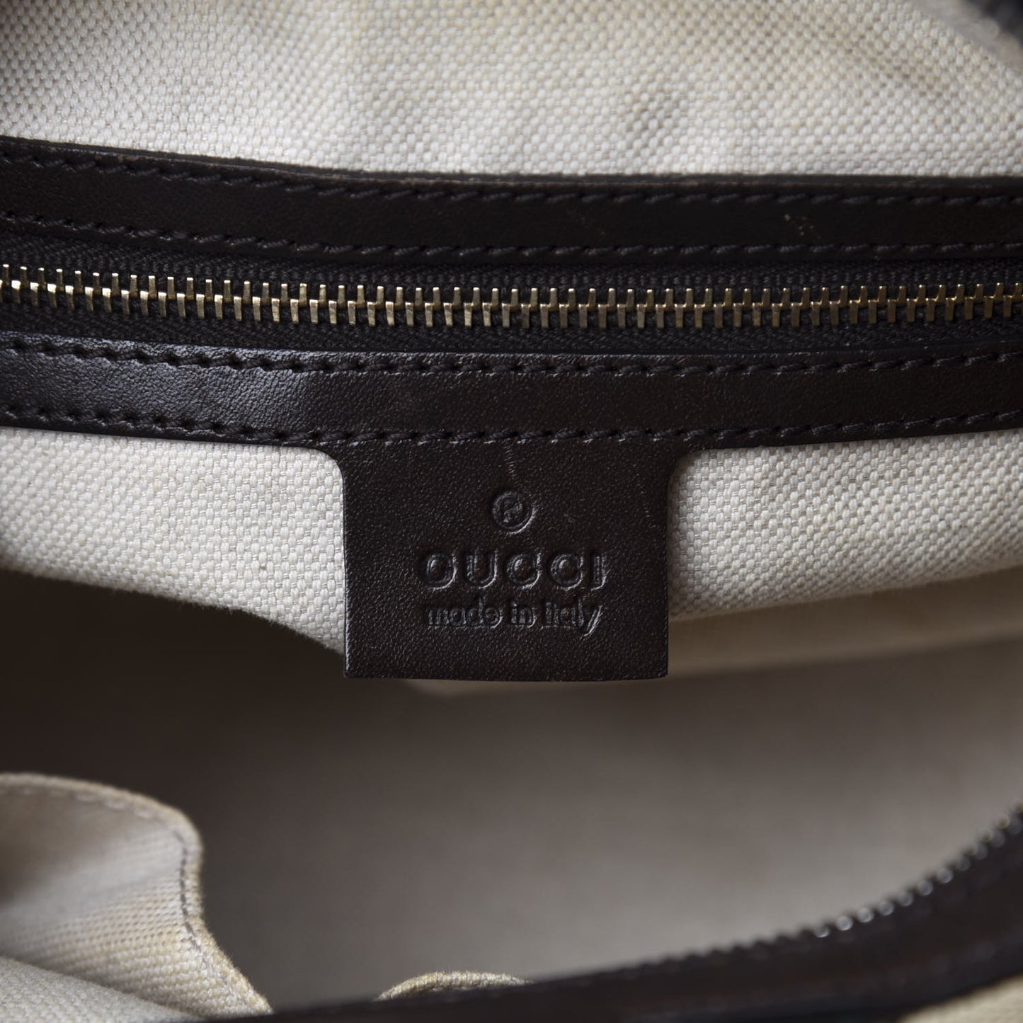Monogram Vintage Web Small Boston Dark Brown