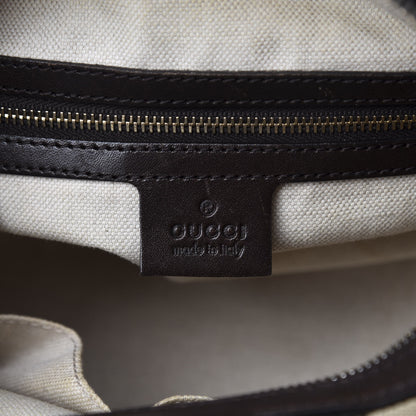 Gucci Monogram Vintage Web Small Boston Dark Brown 8 of 11