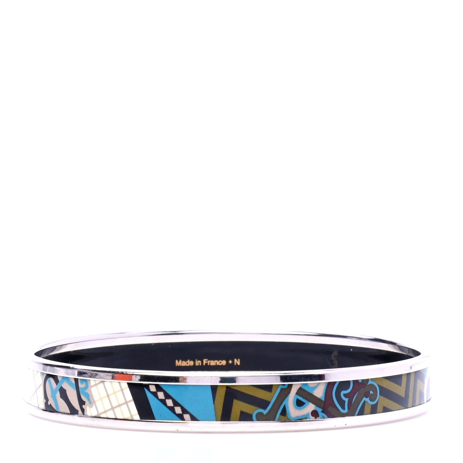 Hermes Enamel Printed Narrow Pour Sortir Bracelet 65 2 of 4