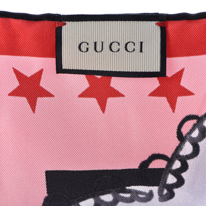 Gucci Modal Silk Cashmere Garden Print Shawl Black 7 of 8