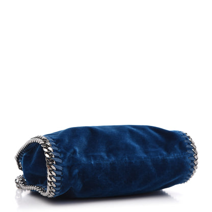 Stella McCartney Velvet Tiny Falabella Tote Blue 4 of 9