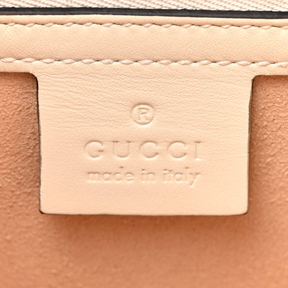 Gucci Calfskin Sylvie Web Small Queen Margaret Top Handle Bag White 6 of 10
