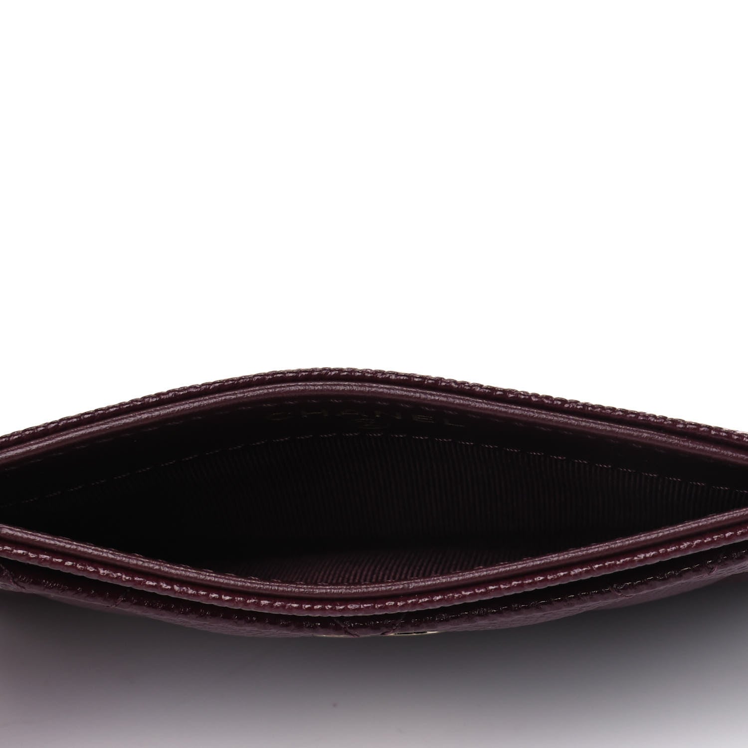 Chanel Caviar Quilted Card Holder Burgundy 4 of 4