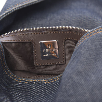 Fendi Denim Mama Baguette Blue 5 of 9