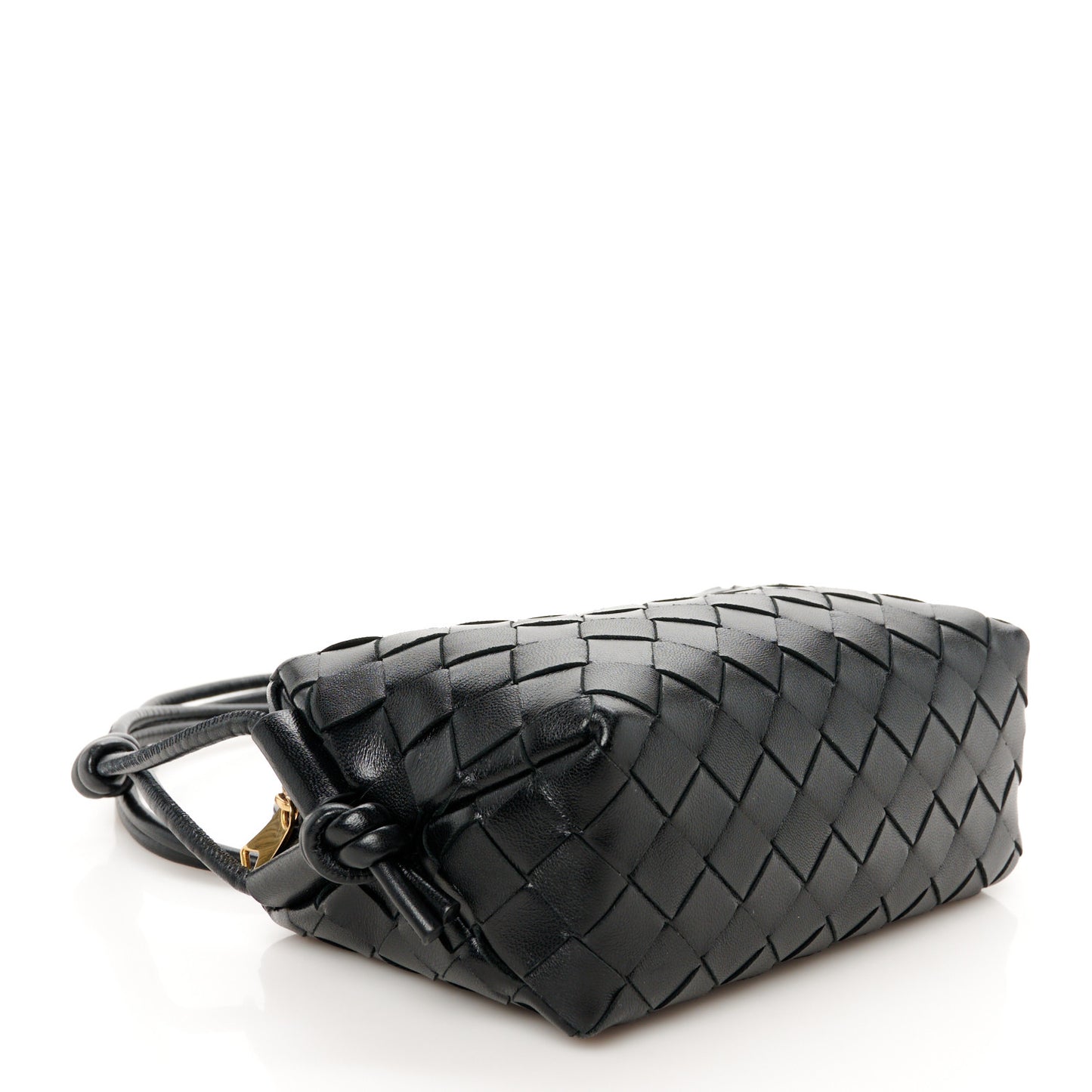 Nappa Intrecciato Mini Loop Camera Bag Black