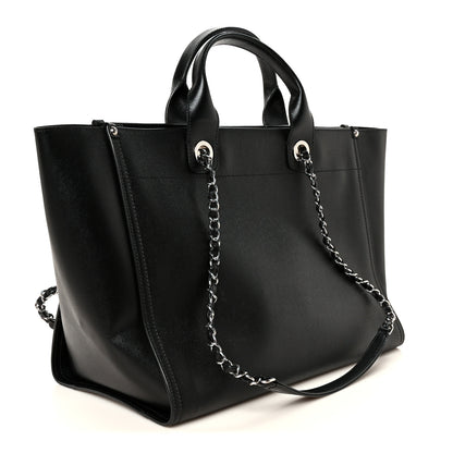 Chanel Caviar Medium Studded Deauville Tote Black 3 of 10