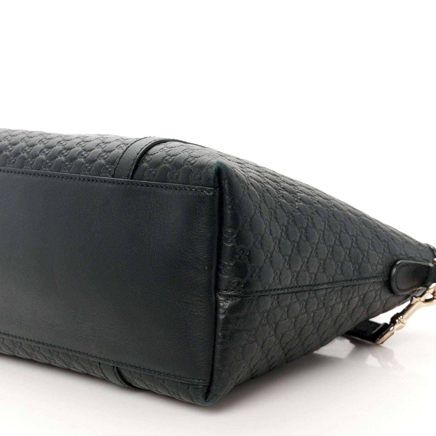 Gucci Soft Microguccissima Small Zippered Satchel Black 12 of 14