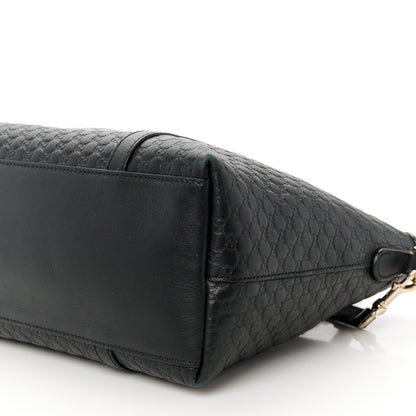 Gucci Soft Microguccissima Small Zippered Satchel Black 12 of 14