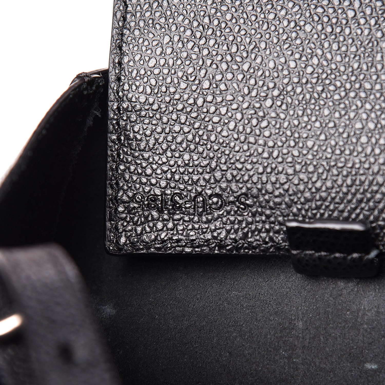 Celine Grained Calfskin Small Vertical Cabas Black 9 of 15