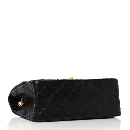Chanel Aged Calfskin Quilted 2.55 Reissue Mini Flap Black 4 of 14