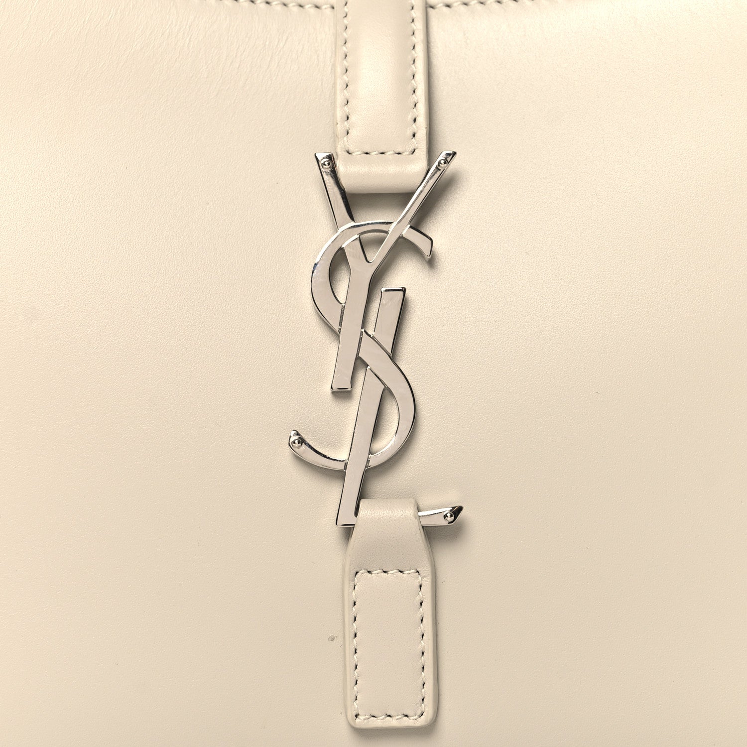 Saint Laurent Smooth Calfskin Le 5 A 7 Hobo Crema Soft 8 of 10
